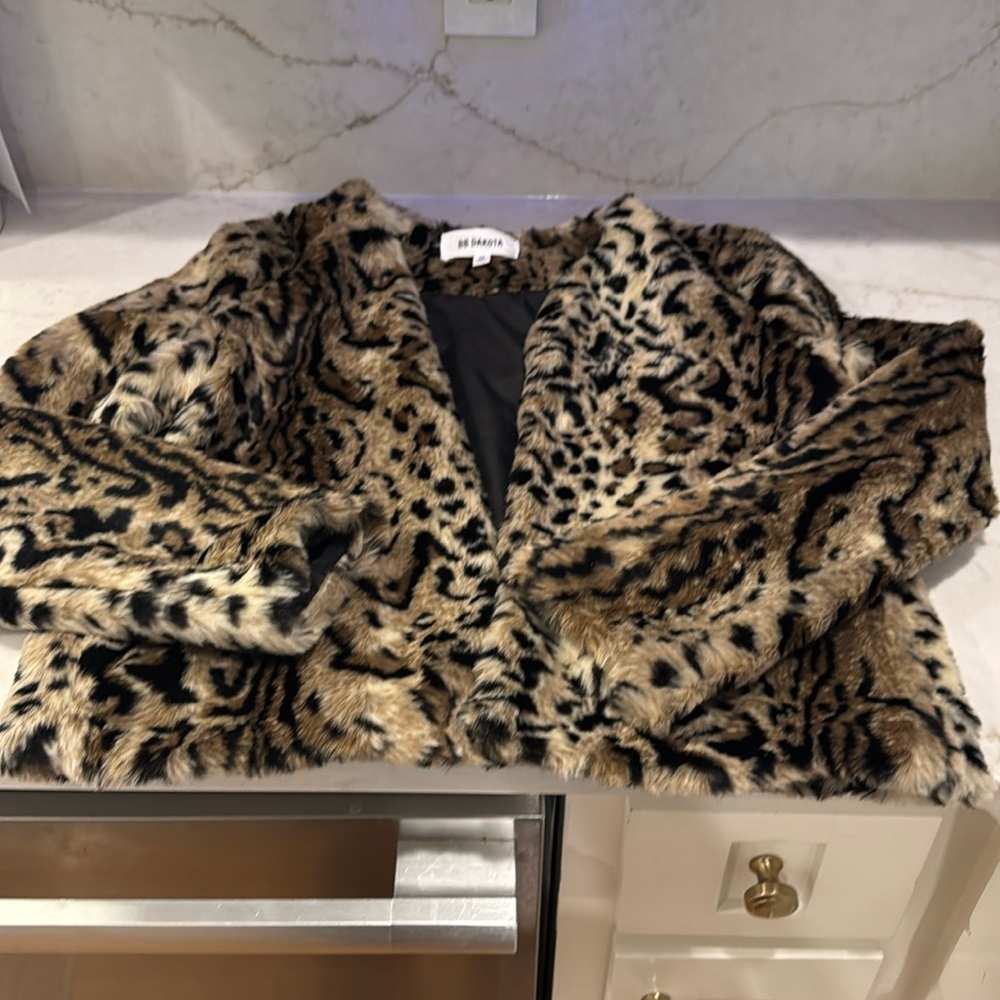 Leopard fur jacket